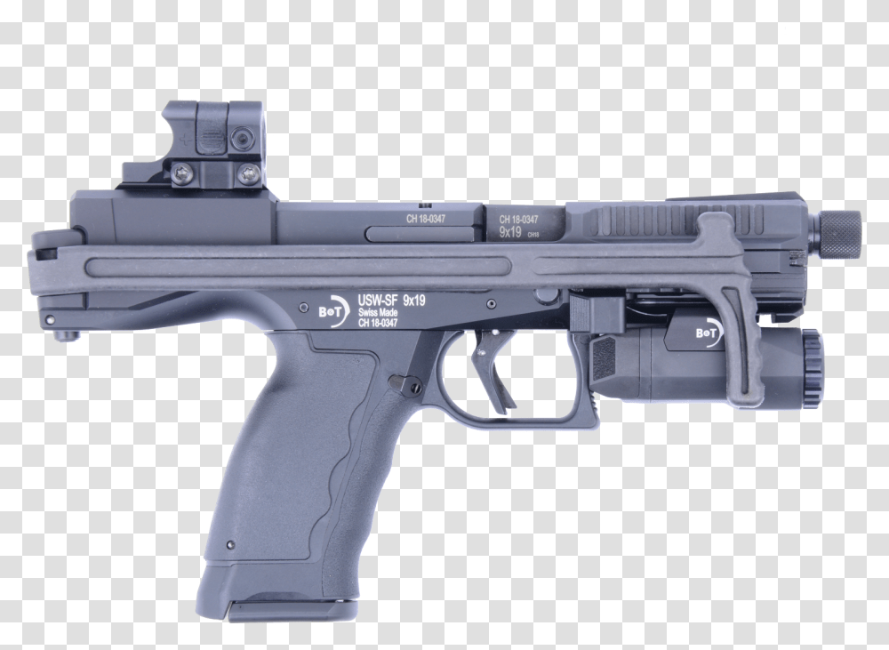 Guy With Gun Bampt Introduces A New Pistol Bampt Universal Service Weapon, Weaponry, Shotgun, Handgun, Machine Gun Transparent Png