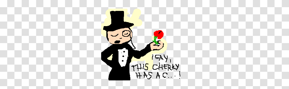 Guy With Monocle Thinks Cherries Have Cunts Drawing, Performer, Poster, Advertisement, Juggling Transparent Png
