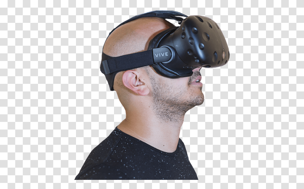 Guy With Vr Headset, Goggles, Accessories, Accessory, Person Transparent Png