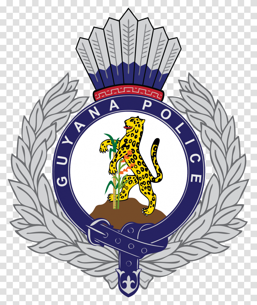 Guyana Police Force Emblem, Logo, Trademark, Badge Transparent Png