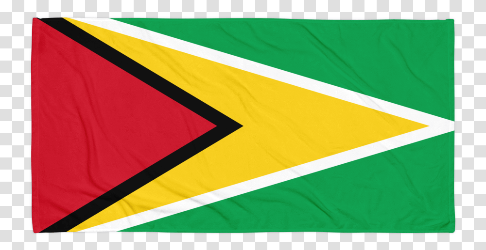 Guyana Pride Towel Guyana Flag Small, American Flag, Arrow Transparent Png