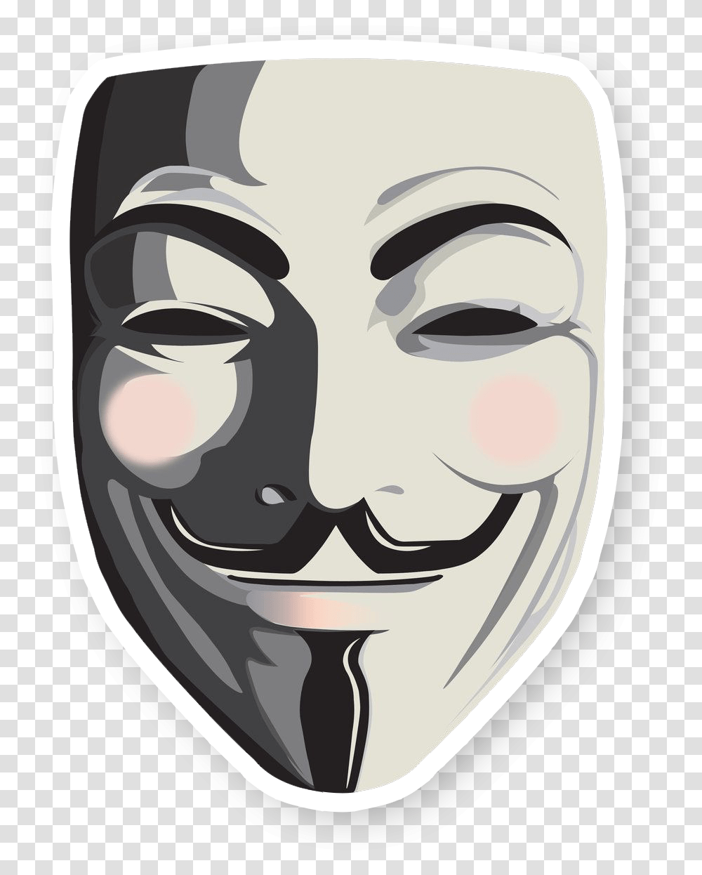 Анонимус маска сбоку