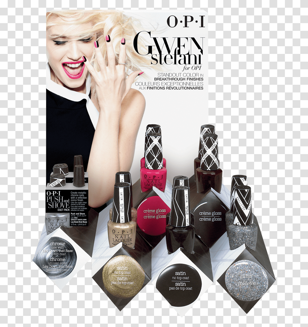 Gwen Stefani Collection Nail Polish, Person, Human, Cosmetics, Magazine Transparent Png