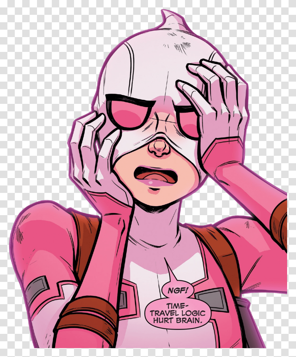 Gwenpool Powers, Person, Hoodie, Face Transparent Png