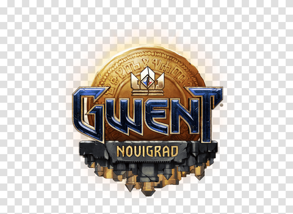 Gwent The Witcher Card Game Gwent Novigrad Logo, Symbol, Trademark, Badge, Lager Transparent Png