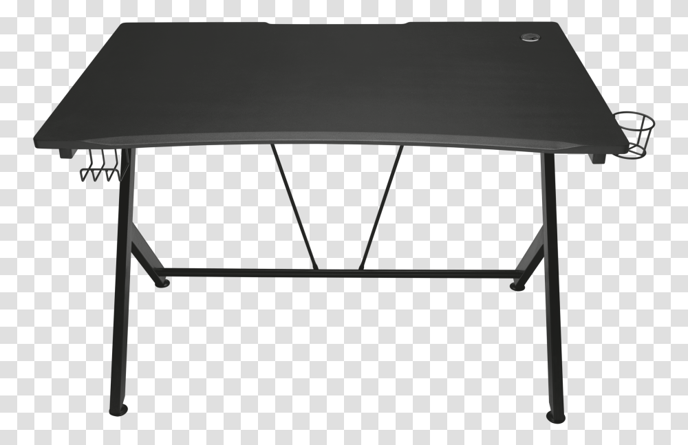 Gxt 711 Dominus Gaming Desk Arozzi Arena Leggero Compact Gaming Desk Black, Furniture, Table, Coffee Table, Tabletop Transparent Png