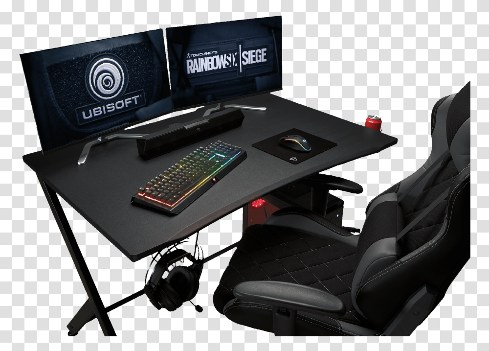 Gxt 711 Dominus Gaming Desk Trust Dominus Gxt, Computer Keyboard, Computer Hardware, Electronics, Chair Transparent Png