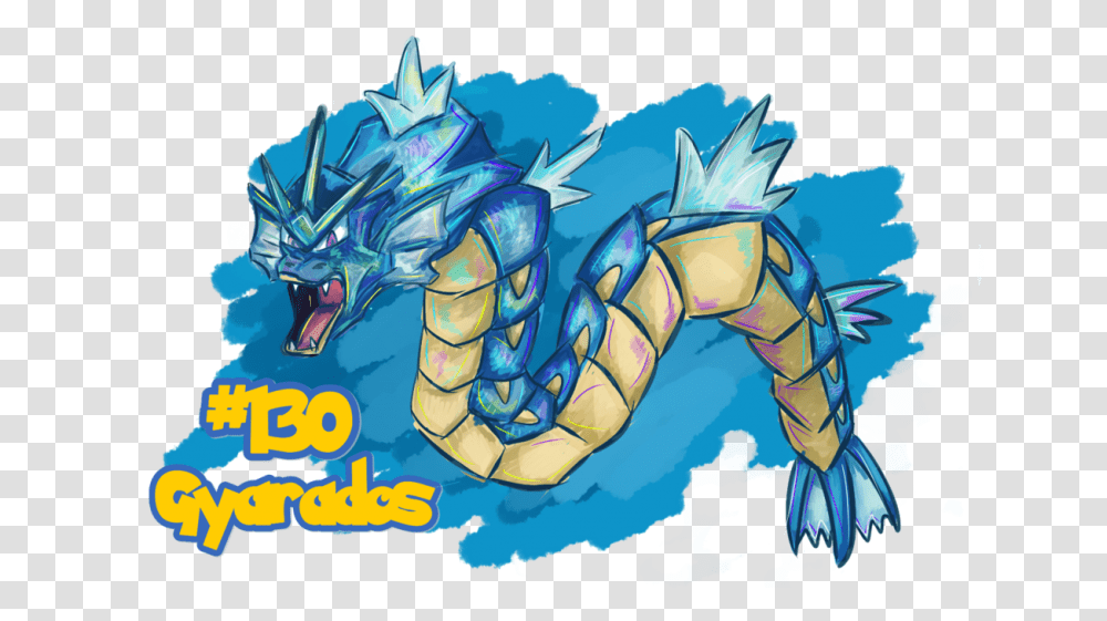 Gyarados, Dragon, Painting Transparent Png