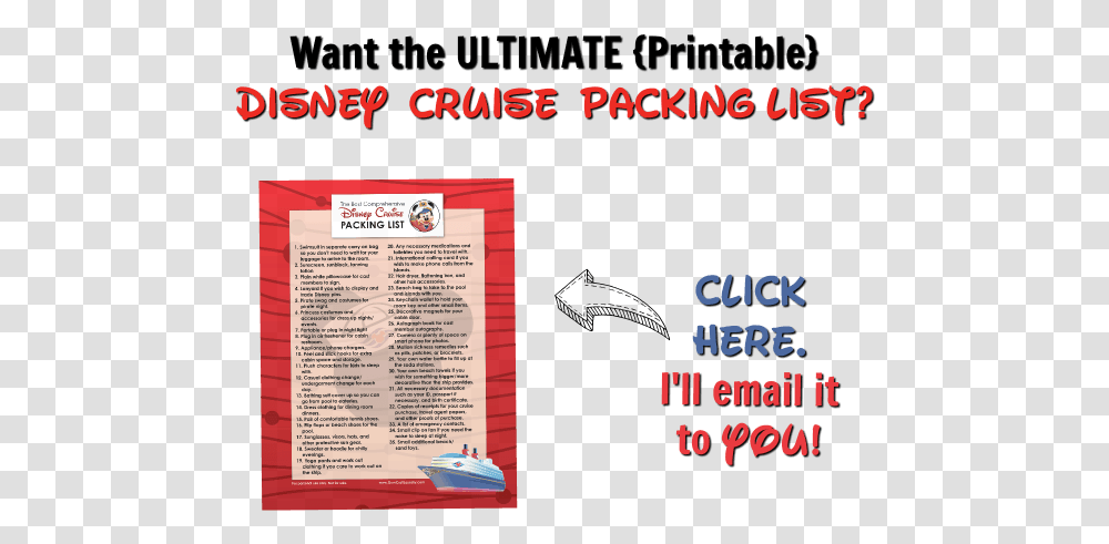 Gym Craft Laundry S Ultimate Disney Cruise Packing Disney, Poster, Advertisement, Flyer, Paper Transparent Png