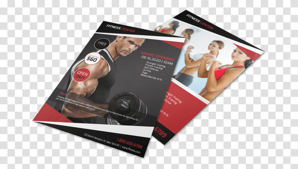 Gym Grand Opening Flyer Template Preview, Poster, Advertisement, Paper, Brochure Transparent Png
