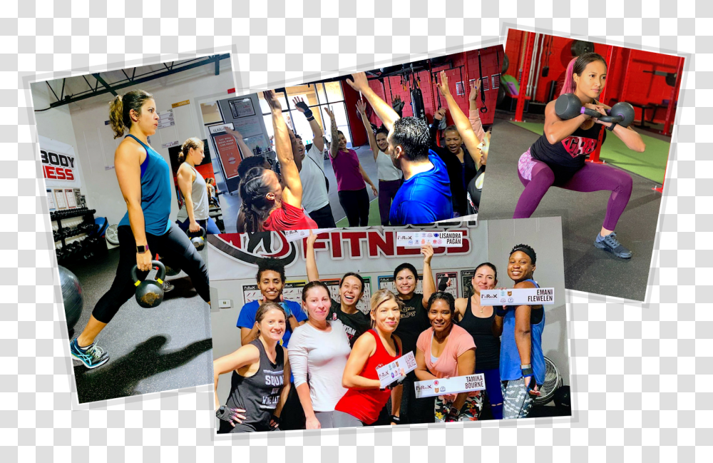 Gym, Person, Collage, Poster, Advertisement Transparent Png