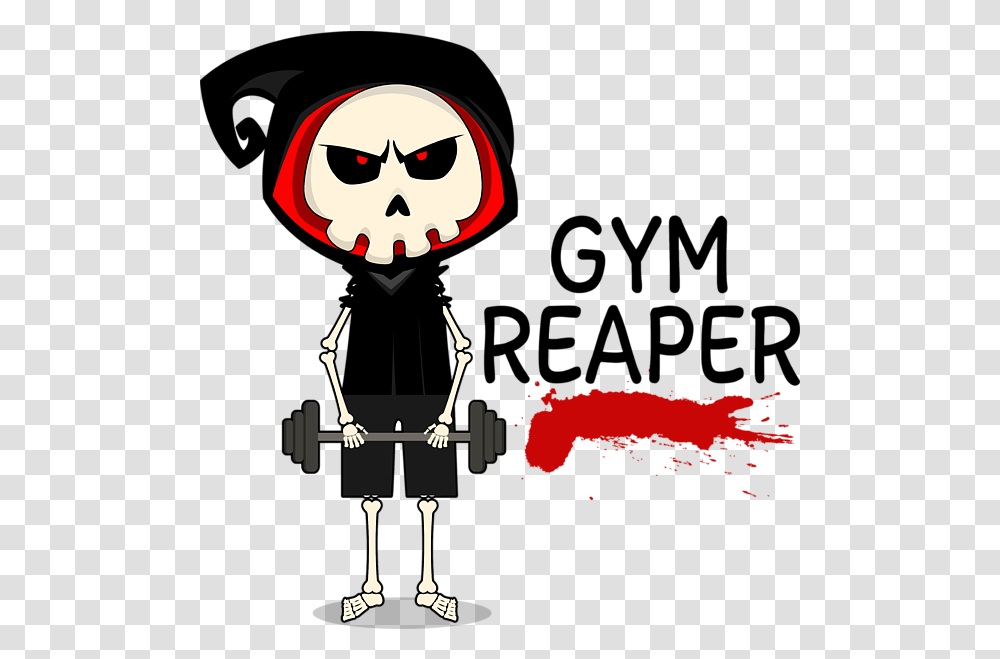 Gym Reaper Fitness Grim Training Tapestry Gym, Pirate, Poster, Advertisement, Art Transparent Png