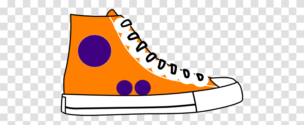 Gym Shoes Clipart Orange, Apparel, Footwear, Sneaker Transparent Png