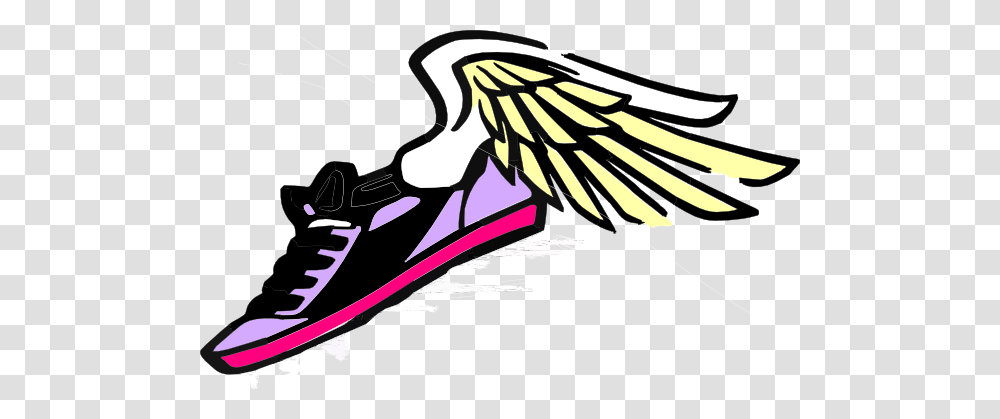 Gym Shoes Clipart Wing, Apparel, Footwear, Running Shoe Transparent Png