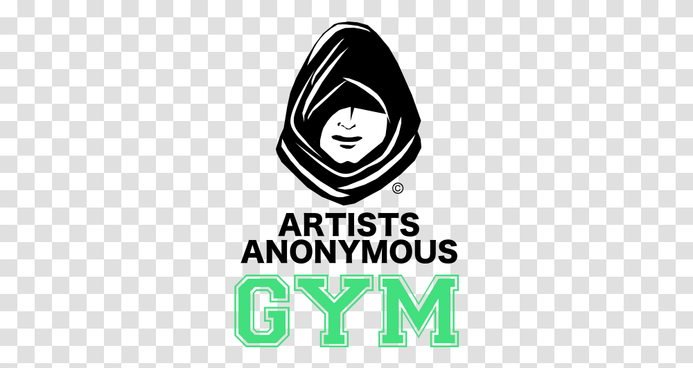 Gym - Artists Anonymous Graphic Design, Stencil, Label, Text, Poster Transparent Png