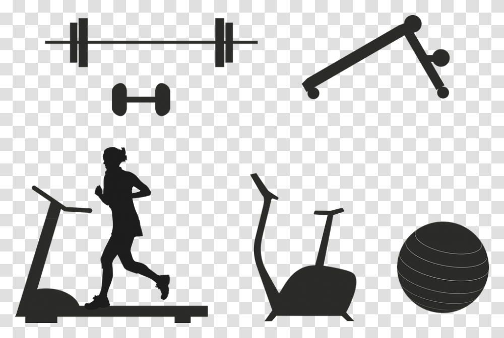 Gym Vector, Person, Silhouette, People Transparent Png