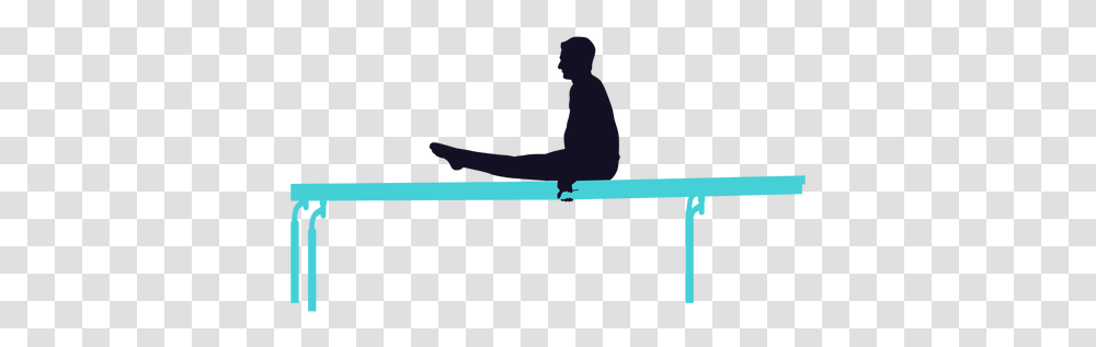 Gymnast Exercise Man Parallel Bar Silhouette Parallel Bars, Balance Beam, Gymnastics, Sport, Acrobatic Transparent Png