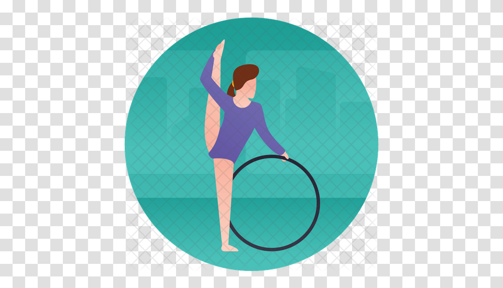 Gymnast Icon Illustration, Person, Human, Leisure Activities, Female Transparent Png