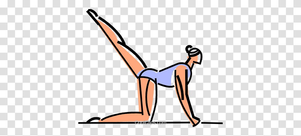 Gymnast Performing On The Balance Beam Royalty Free Vector Clip, Working Out, Sport, Exercise, Sports Transparent Png