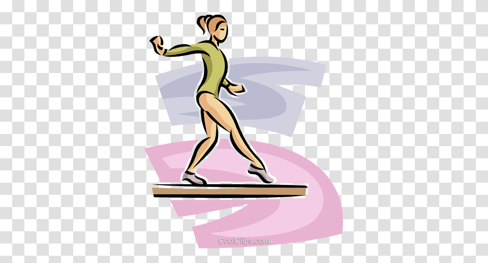 Gymnast Royalty Free Vector Clip Art Illustration, Person, Human, Sport, Acrobatic Transparent Png
