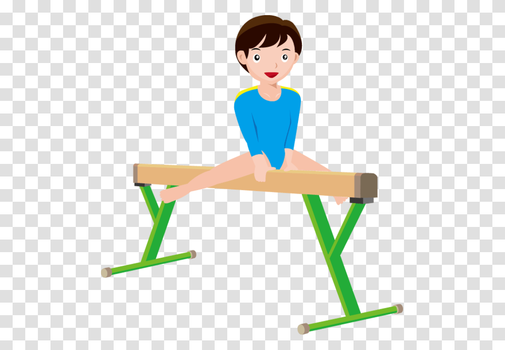 Gymnastics Clipart, Person, Human, Acrobatic, Balance Beam Transparent Png