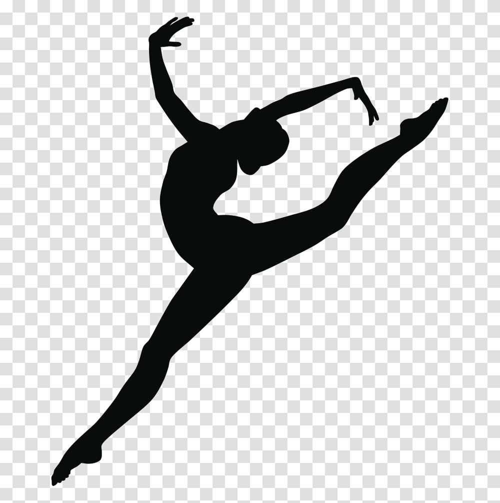 Gymnastics Clipart Poses Gymnastics Black And White, Dance, Ballet, Leisure Activities, Sport Transparent Png