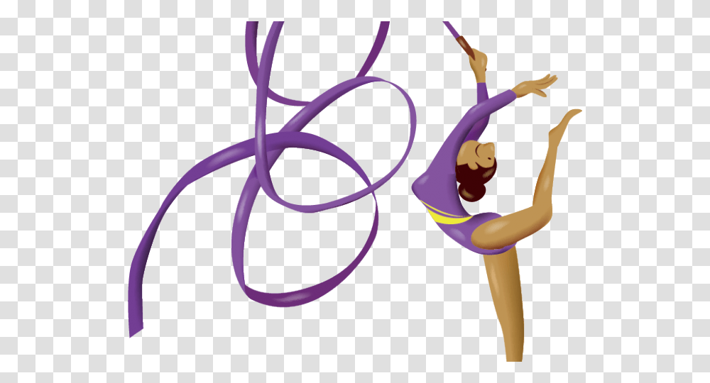 Gymnastics Clipart Purple Gymnastic Artistic Gym, Person, Acrobatic, Sport, Leisure Activities Transparent Png