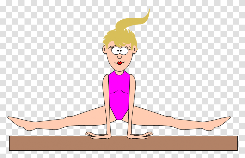 Gymnastics Gymnast At Vector Hd Photos Clipart Gymnast Balance Beam Clipart, Person, Human, Fitness, Working Out Transparent Png
