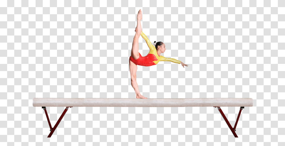 Gymnastics Image With Artistic Gymnastics Balance Balancebeam, Person, Human, Sport, Acrobatic Transparent Png