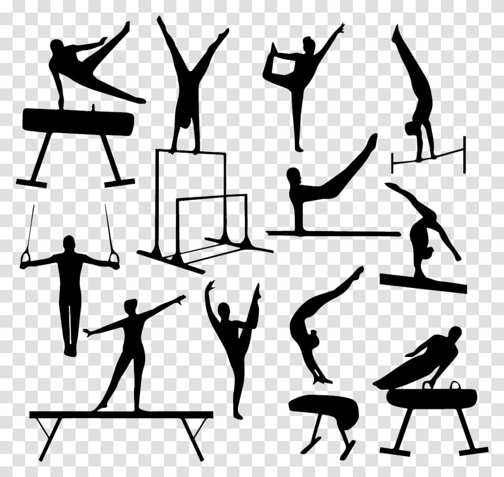 Gymnastics Silhouette Vault Clip Art Clip Art Gymnastics Silhouette, Bow, Nature, Outdoors Transparent Png