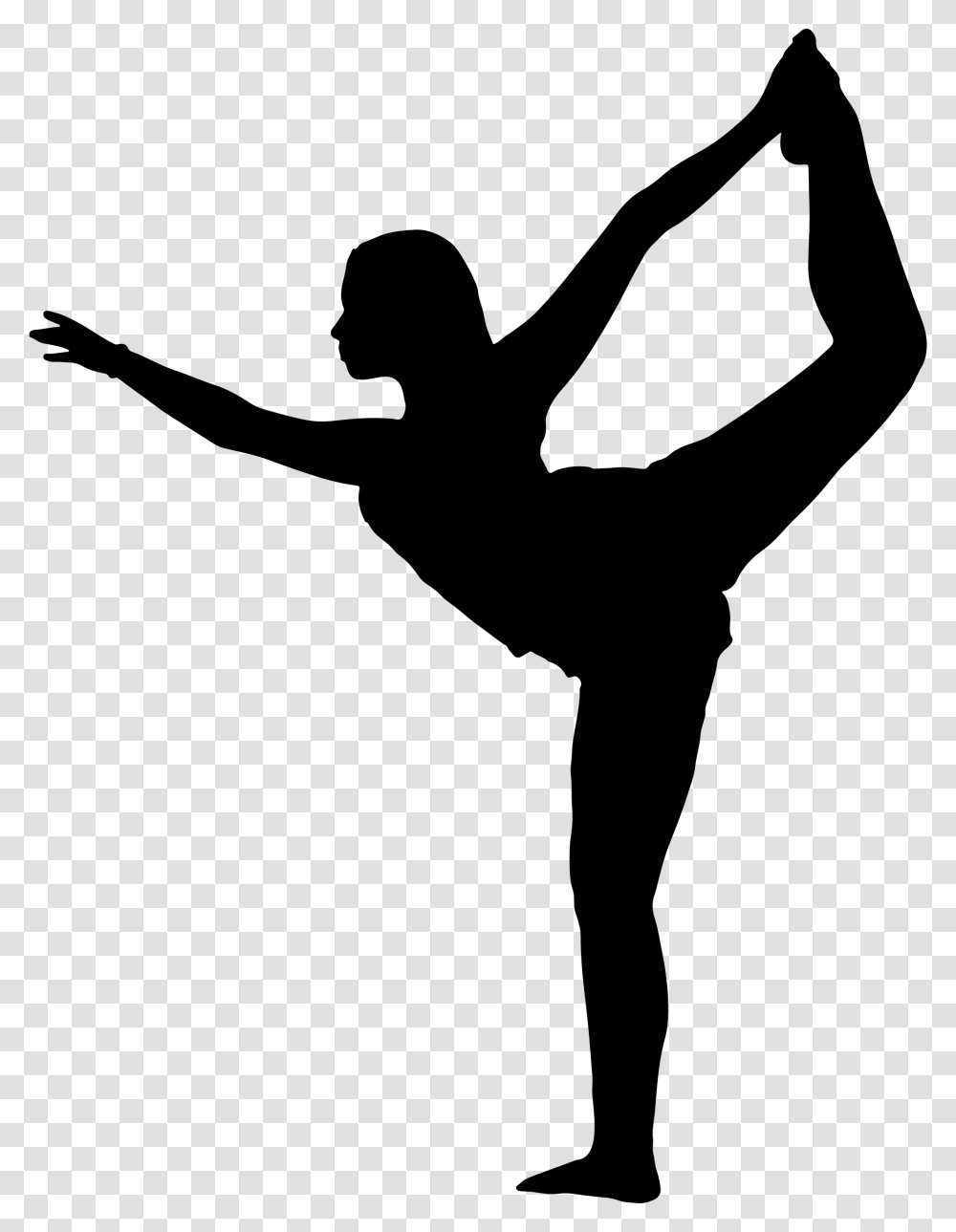Gymnastics Svg Dancer Silhouette, Gray, World Of Warcraft Transparent Png
