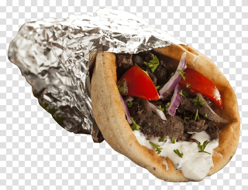Gyros Greek Belly Springfield Mo, Food, Bread, Burger, Pita Transparent Png