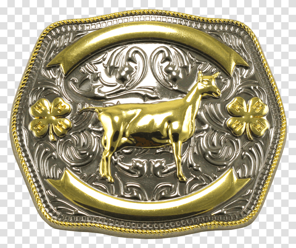 H Dairy Goat Custom Belt Buckle Download Emblem, Painting Transparent Png