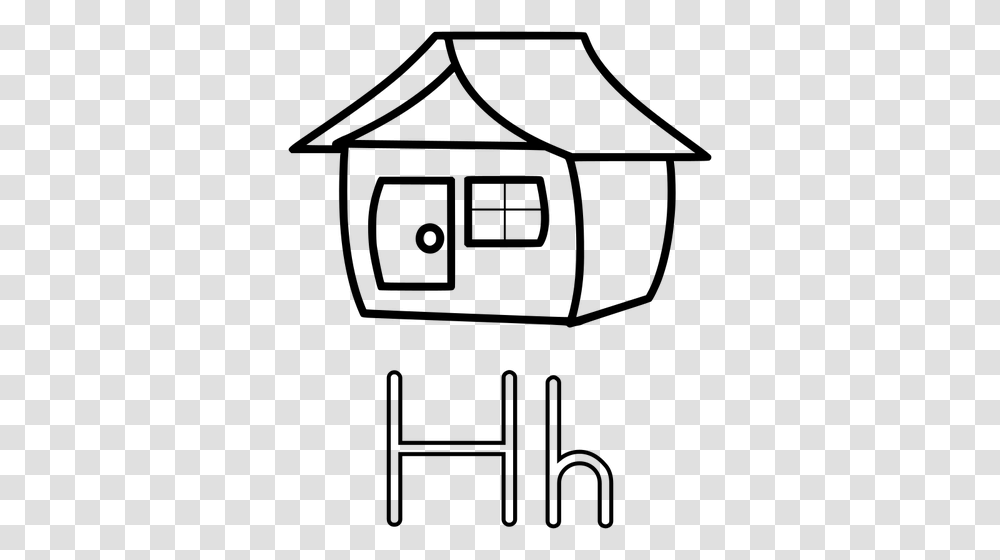 H Is For House Alphabet Learning Guide Vector Graphics Public, Gray, World Of Warcraft Transparent Png