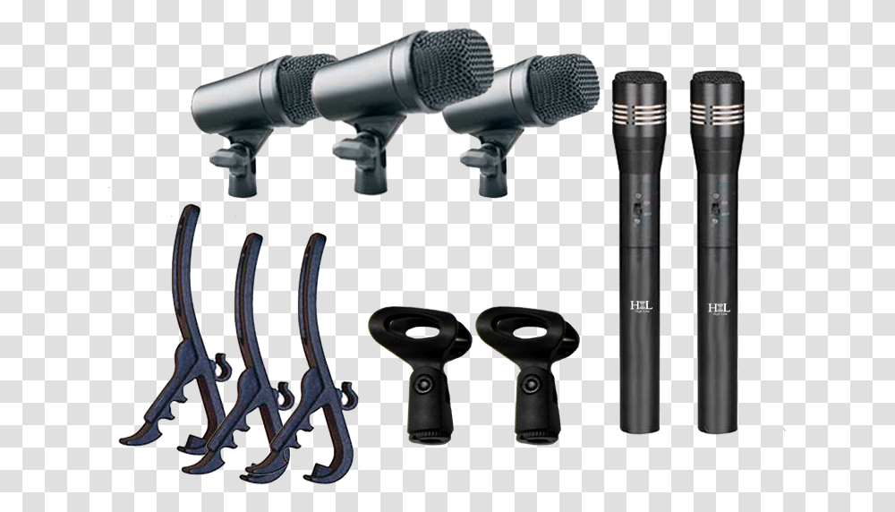 H M5 Kit De Microfonos Para Bateria High Line Tool, Electrical Device, Microphone Transparent Png