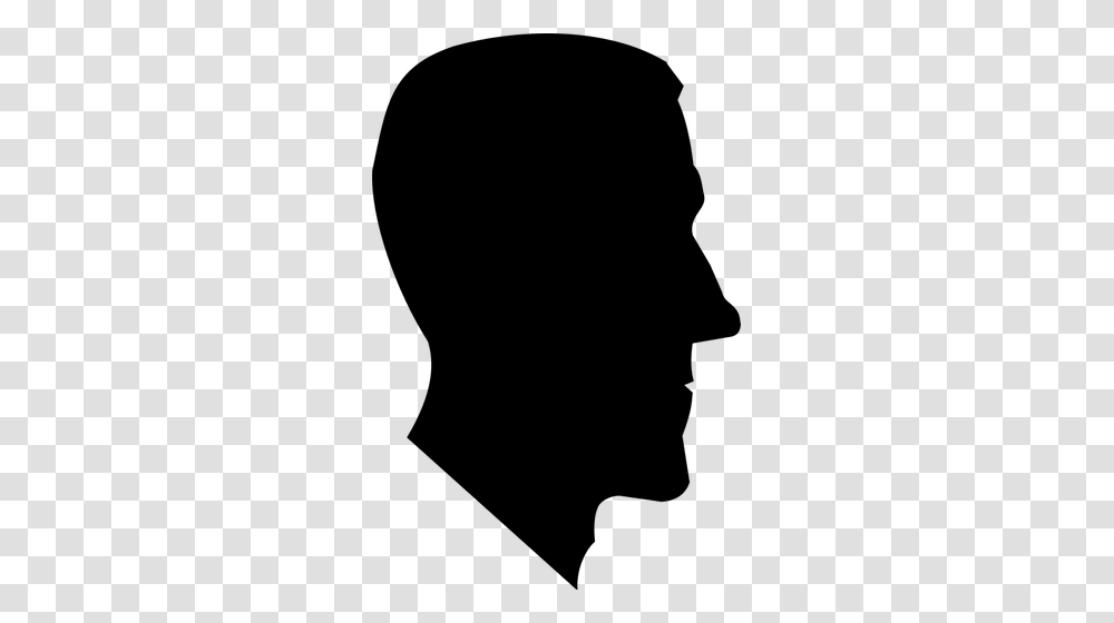 H P Lovecraft Silhouette Of Head Vector Graphics, Gray, World Of Warcraft Transparent Png
