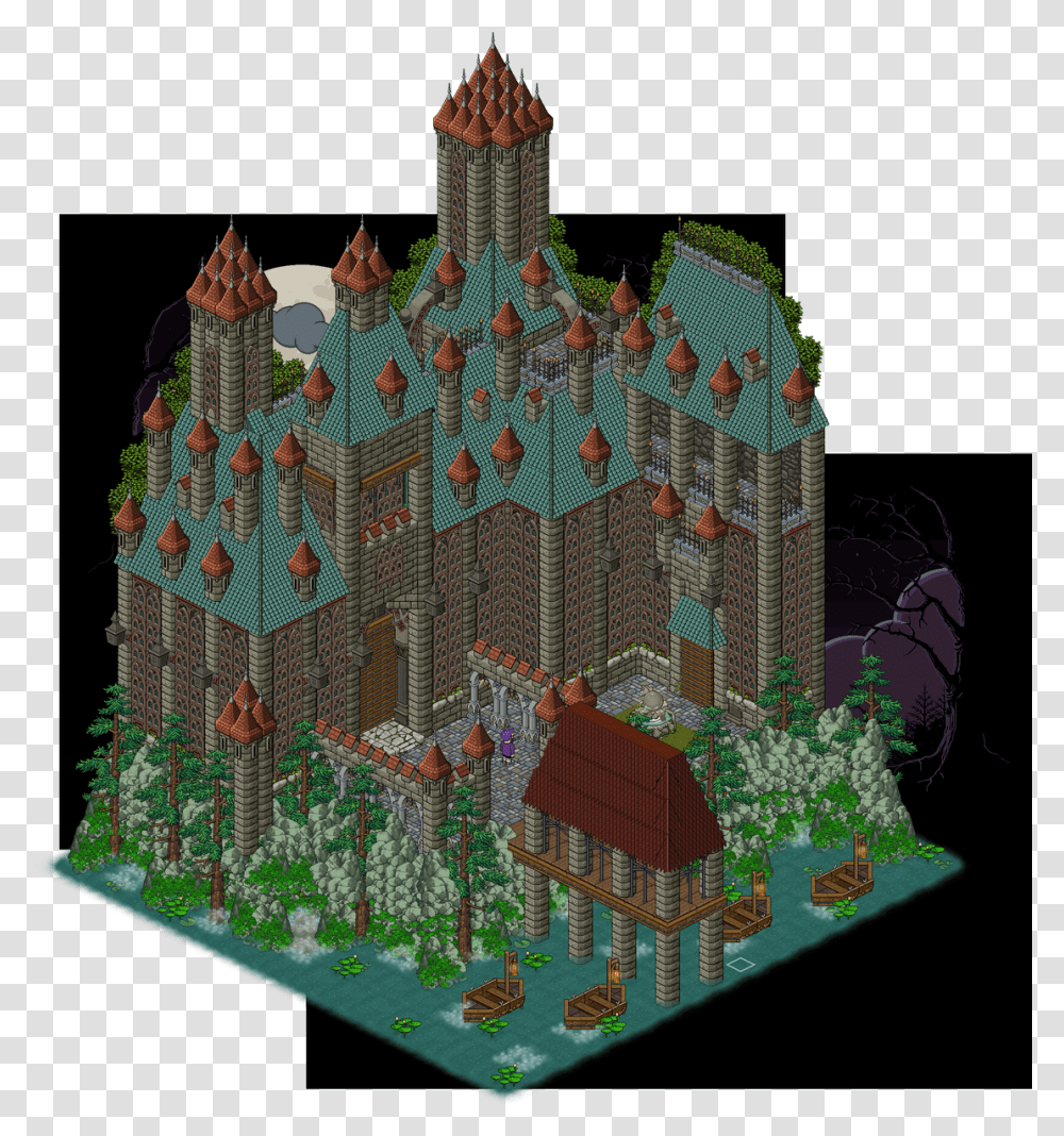 Habbo Castle, Plan, Minecraft, Urban Transparent Png