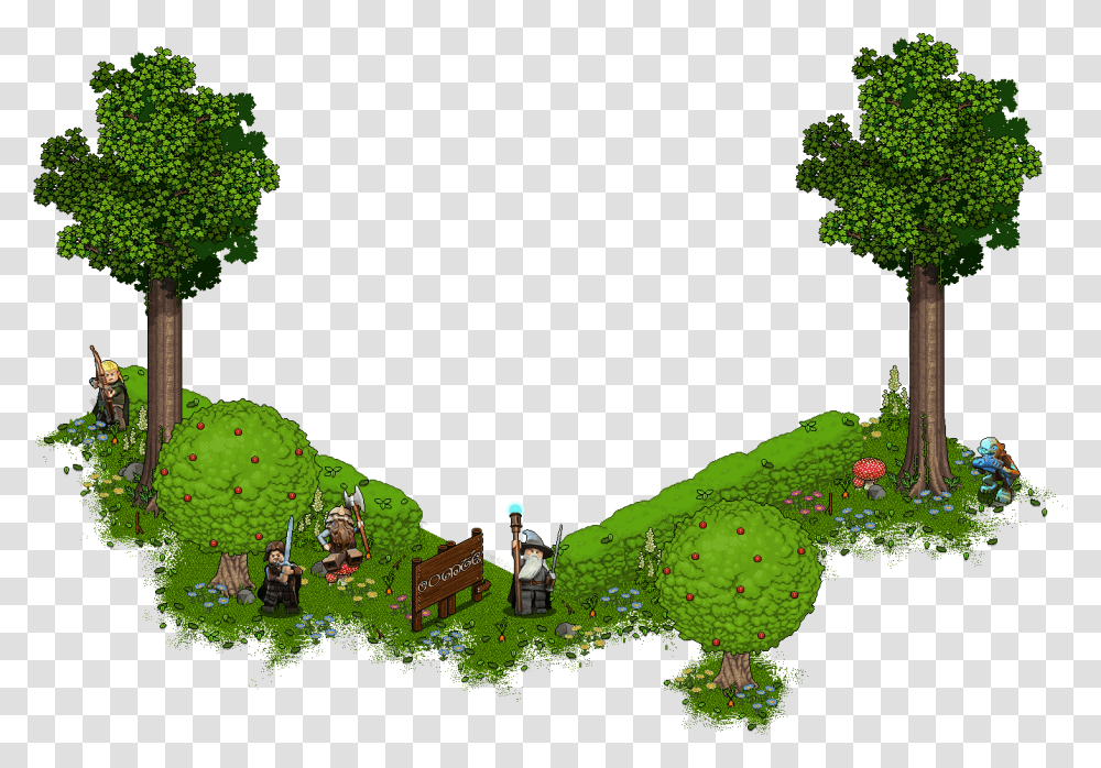 Habbo Lord Of The Rings, Plant, Green, Tree, Vegetation Transparent Png