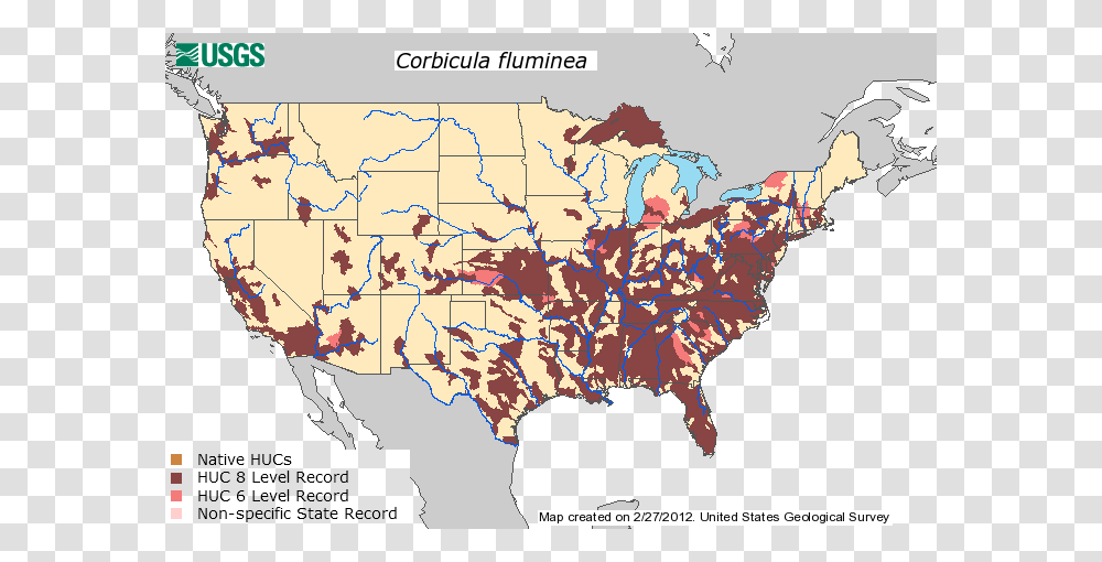 Habitat Of Zebra Mussels, Map, Diagram, Plot, Atlas Transparent Png
