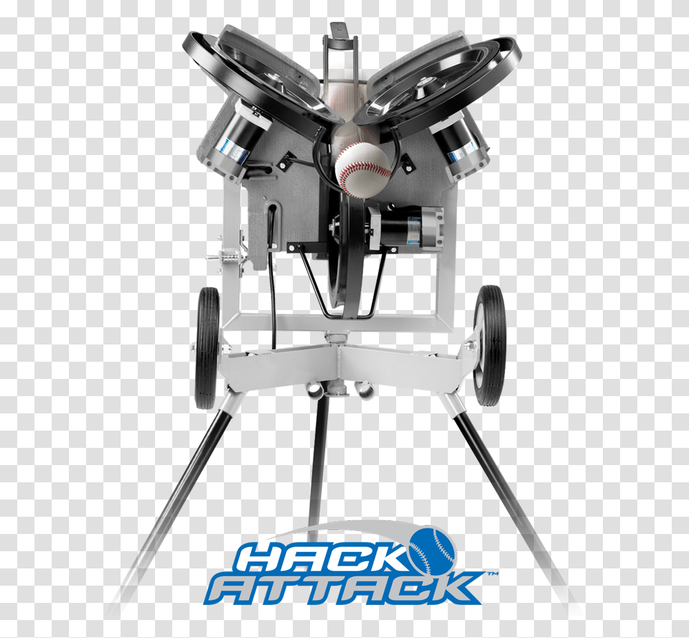 Hack Attack Baseball Pitching Machine, Microscope, Robot Transparent Png