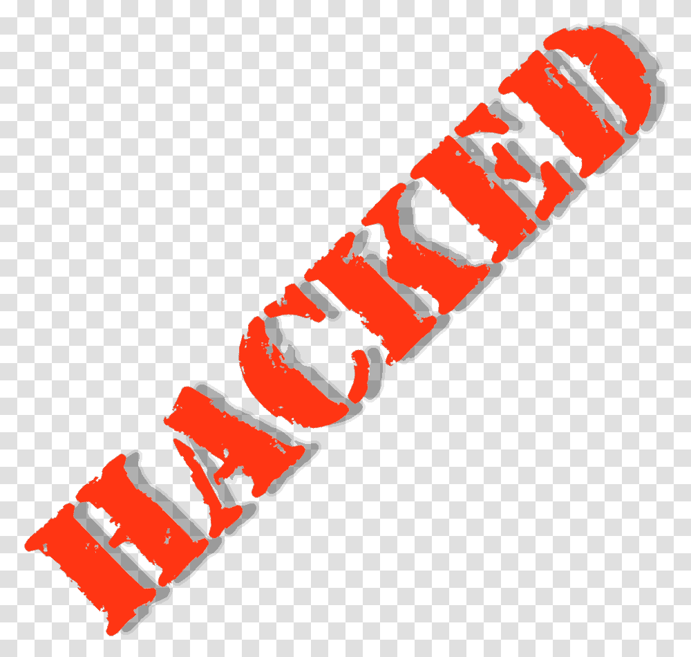 Hacked Hacked Stamp, Weapon, Weaponry, Buckle, Hand Transparent Png