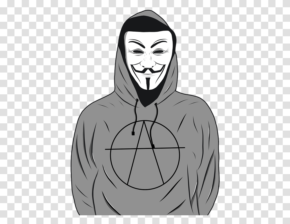 Hacker Anonymous, Apparel, Hoodie, Sweatshirt Transparent Png