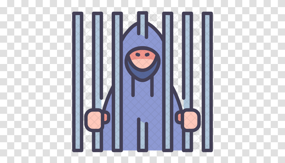 Hacker Prison Icon Hacker In Jail Cartoon Transparent Png