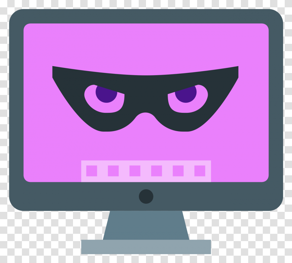 Hacker Vector Computer Icon, Electronics, Pc, Screen, Monitor Transparent Png