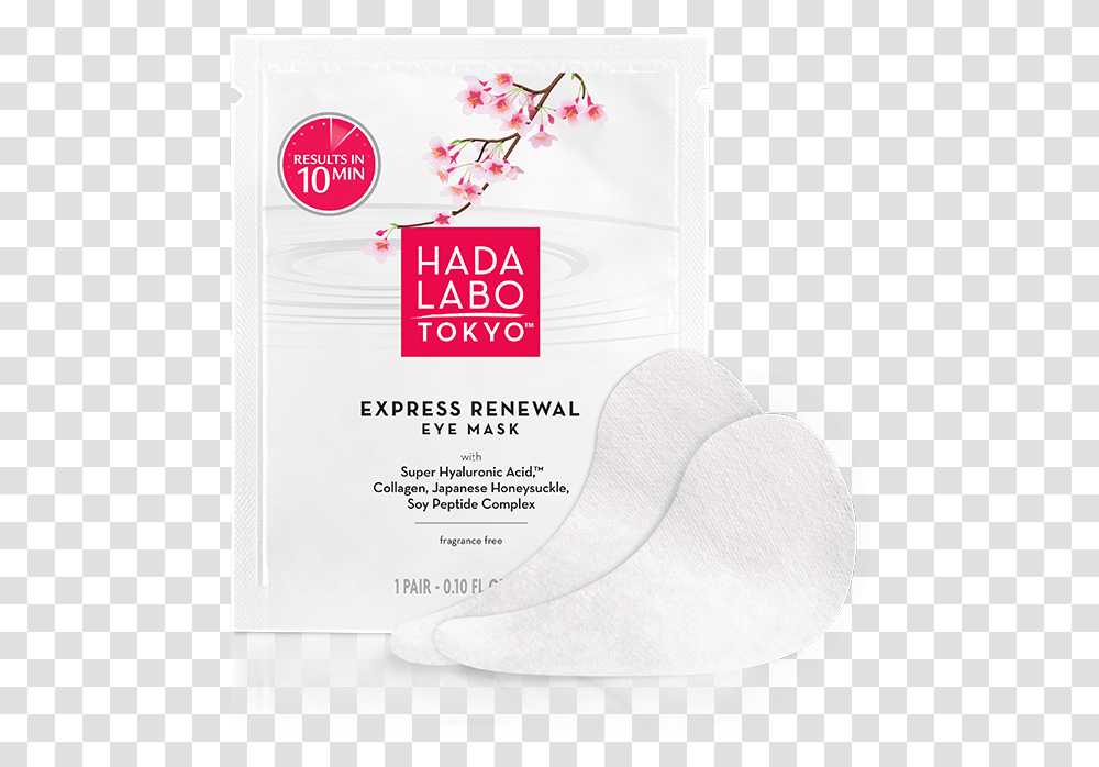 Hada Labo Express Renewal Eye Mask Review, Poster, Advertisement, Paper, Flyer Transparent Png