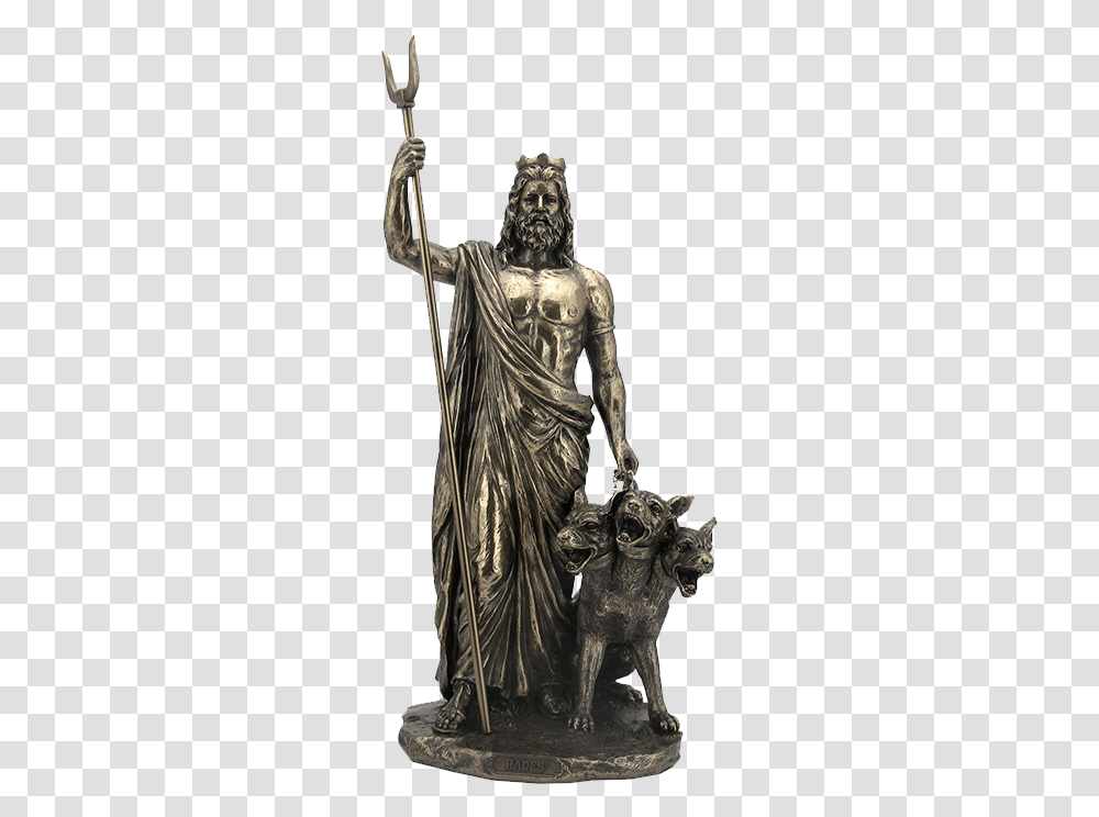 Hades Bronze Statue Hades Greek God Statues, Sculpture, Person, Human Transparent Png