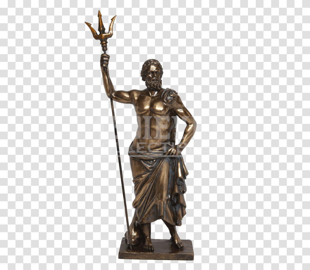 Hades God Of The Underworld Statue Poseidon Statue Background, Bronze, Person, Human, Sculpture Transparent Png