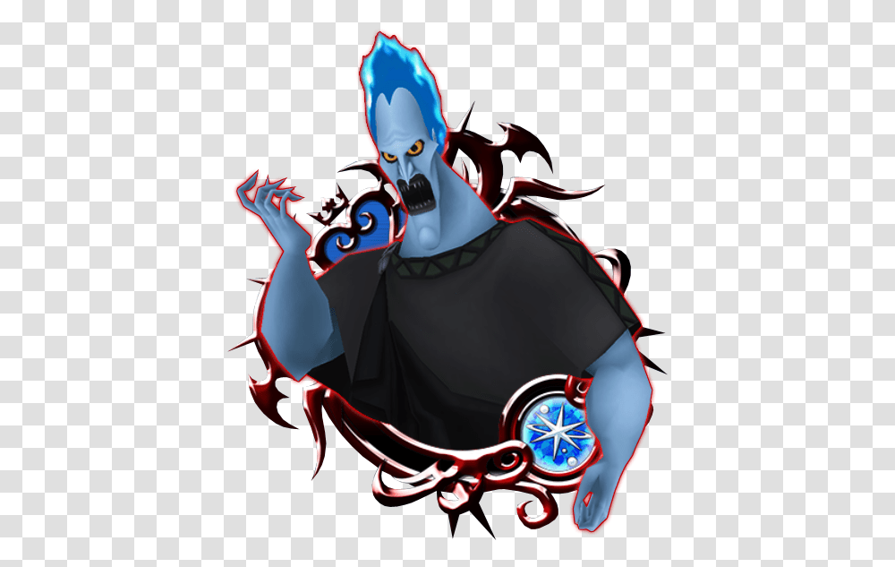 Hades Kingdom Hearts Maleficent A Medal, Person, Clothing, Meal, Graphics Transparent Png