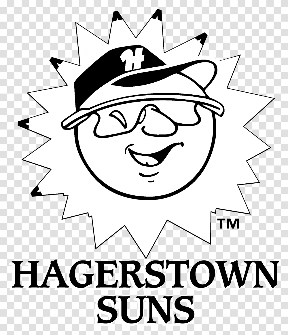 Hagerstown Suns Logo Black And White Hagerstown Suns Logo, Poster, Advertisement, Trademark Transparent Png