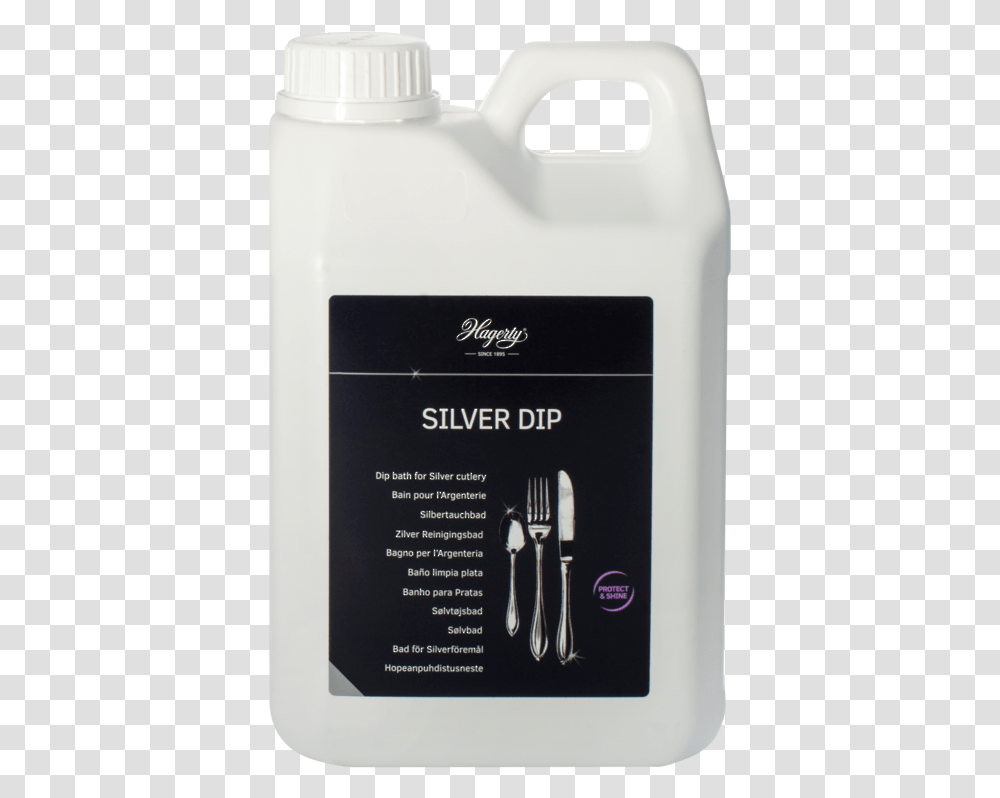 Hagerty Silver Dip 2 Ltr Silver Dip Cleaner, Cosmetics, Fork, Cutlery, Bottle Transparent Png